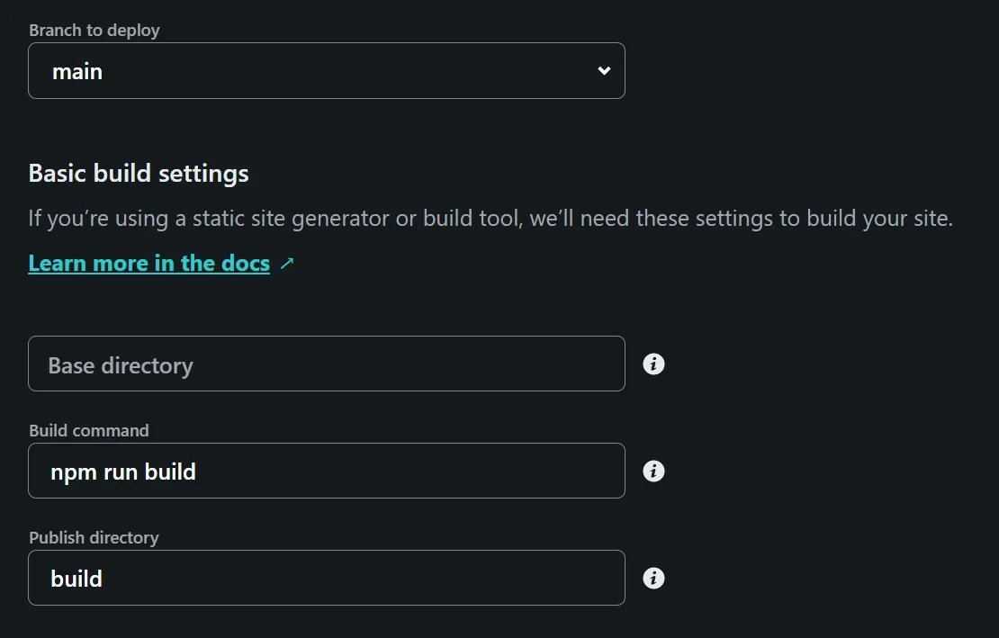 deployment configuration