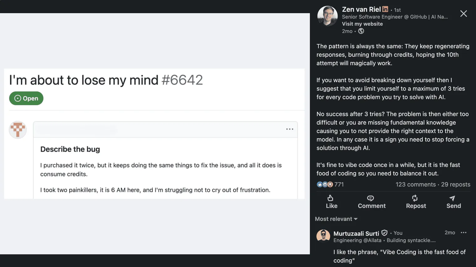 Zen van Riel's post on LinkedIn
